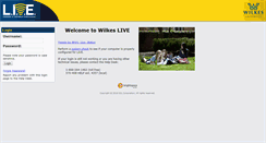 Desktop Screenshot of live.wilkes.edu